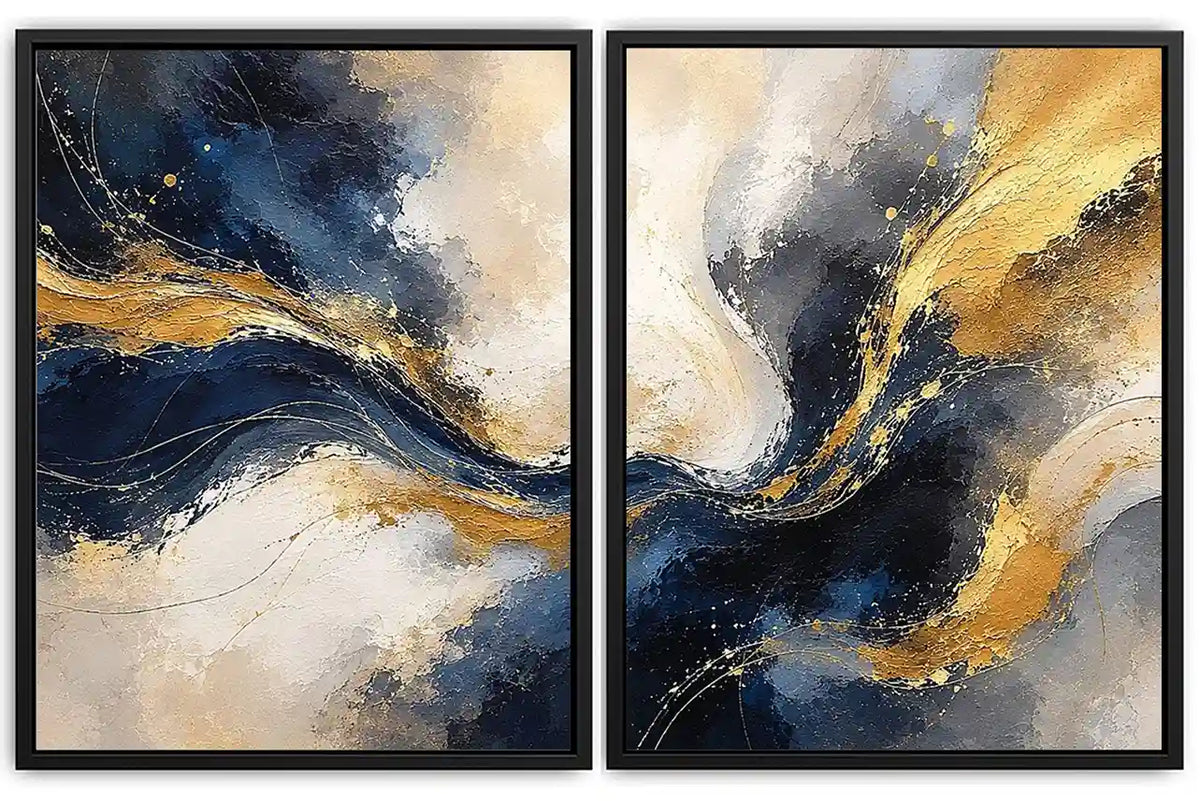 2 Piece Abstract Wall Art