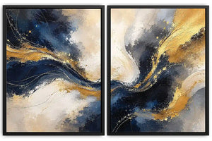 2 Piece Abstract Wall Art
