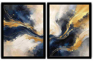 2 Piece Abstract Wall Art