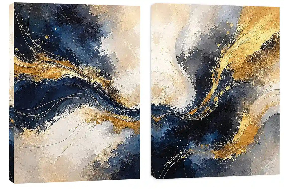 2 Piece Abstract Wall Art