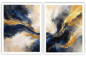 2 Piece Abstract Wall Art