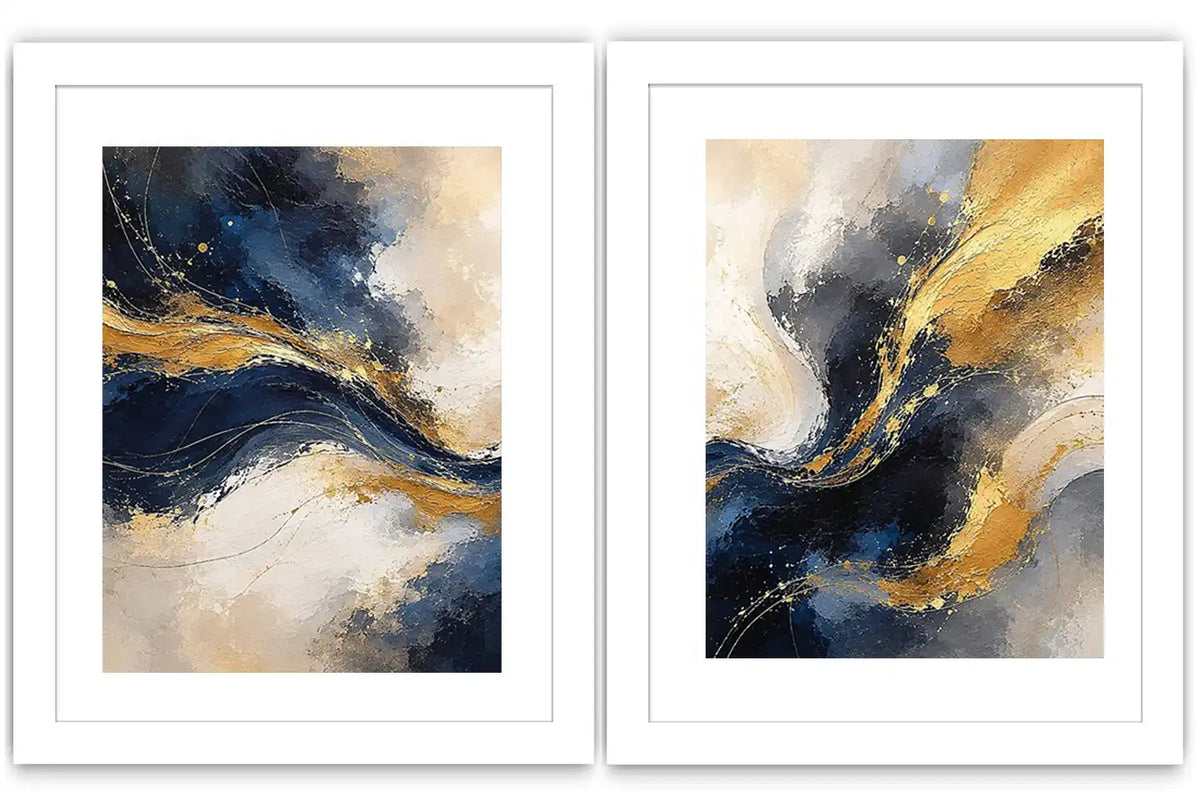 2 Piece Abstract Wall Art