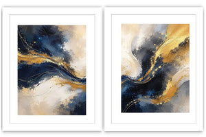 2 Piece Abstract Wall Art