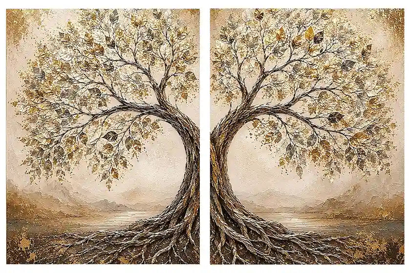 Tree of Life  Diptych