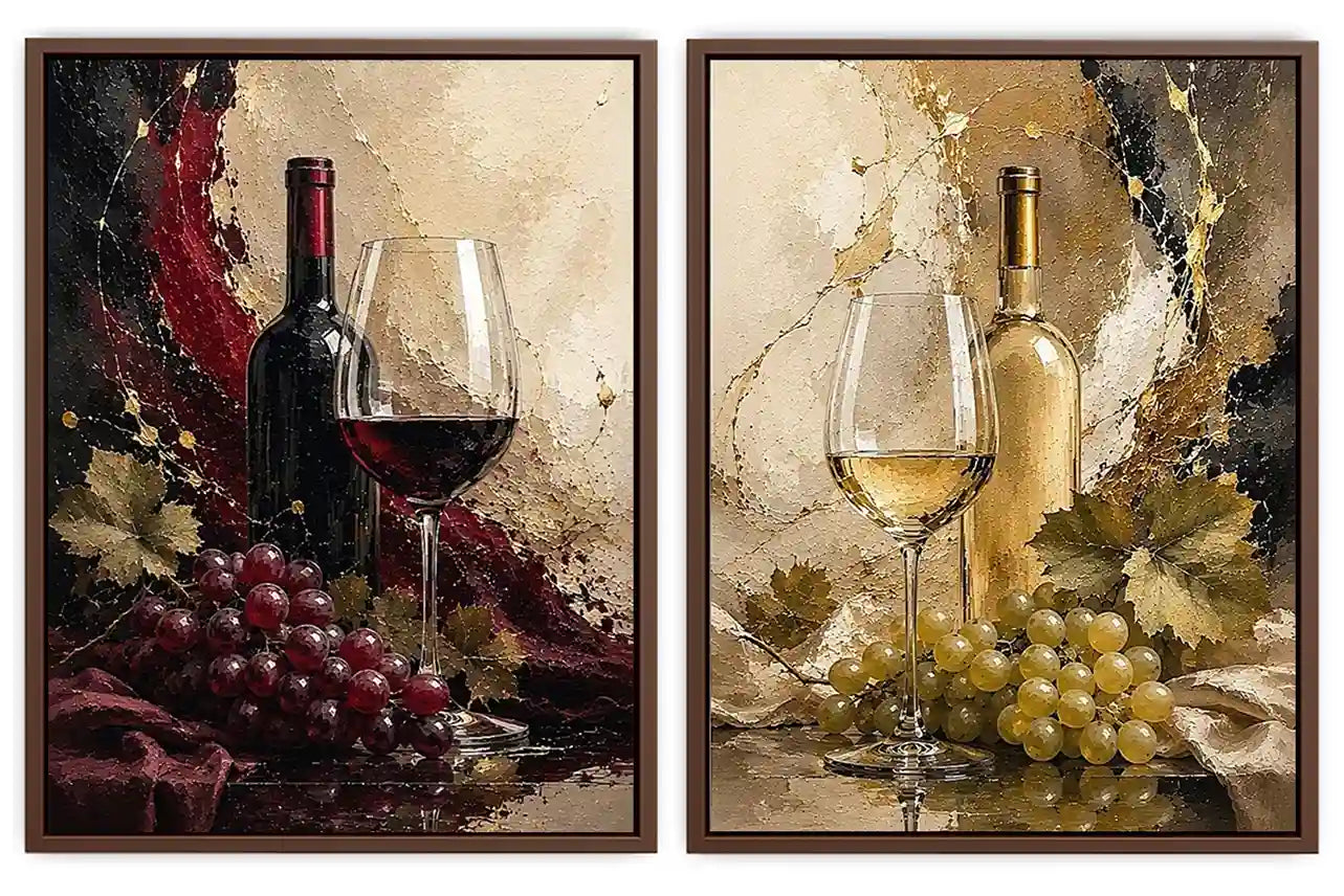 Red and White wine 