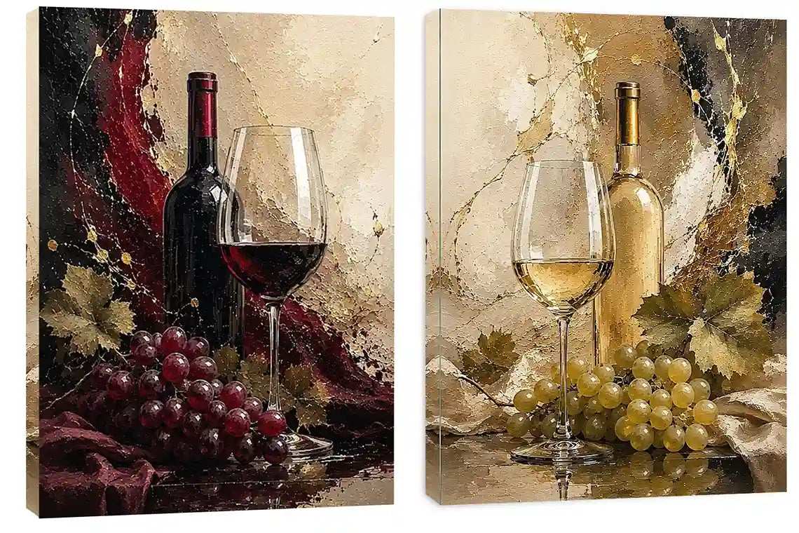 Red and White wine 