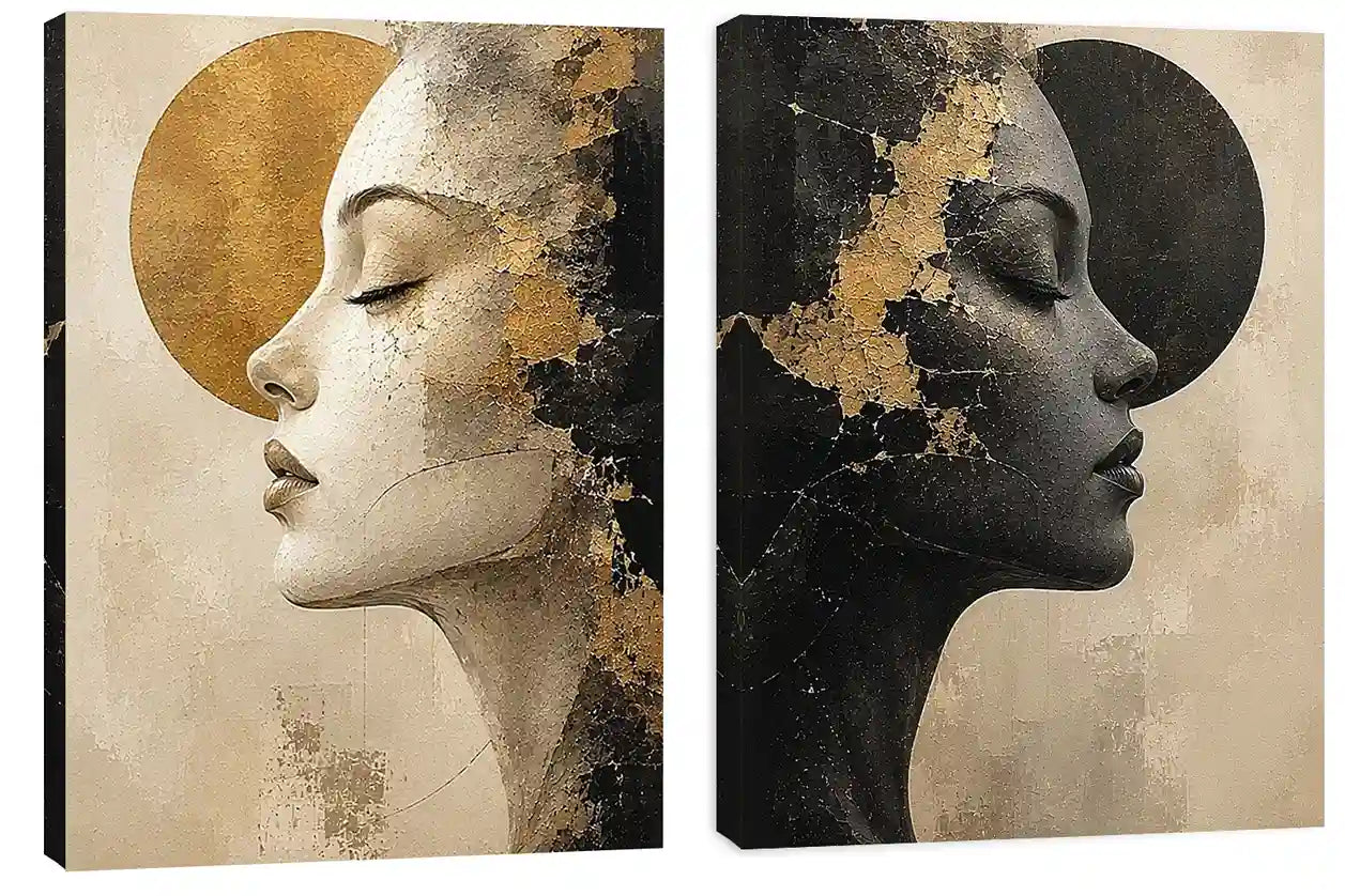  2 Faced Diptych 