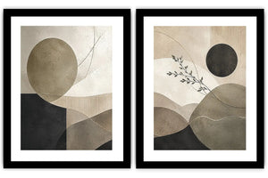Silent Geometry 2 Piece Art Set