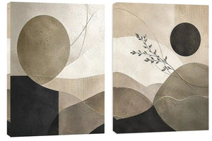 Silent Geometry 2 Piece Art Set
