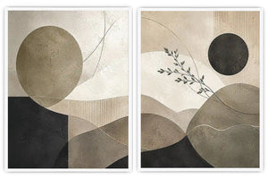 Silent Geometry 2 Piece Art Set