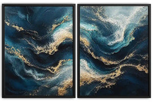 Midnight Tides 2 Piece Art Set