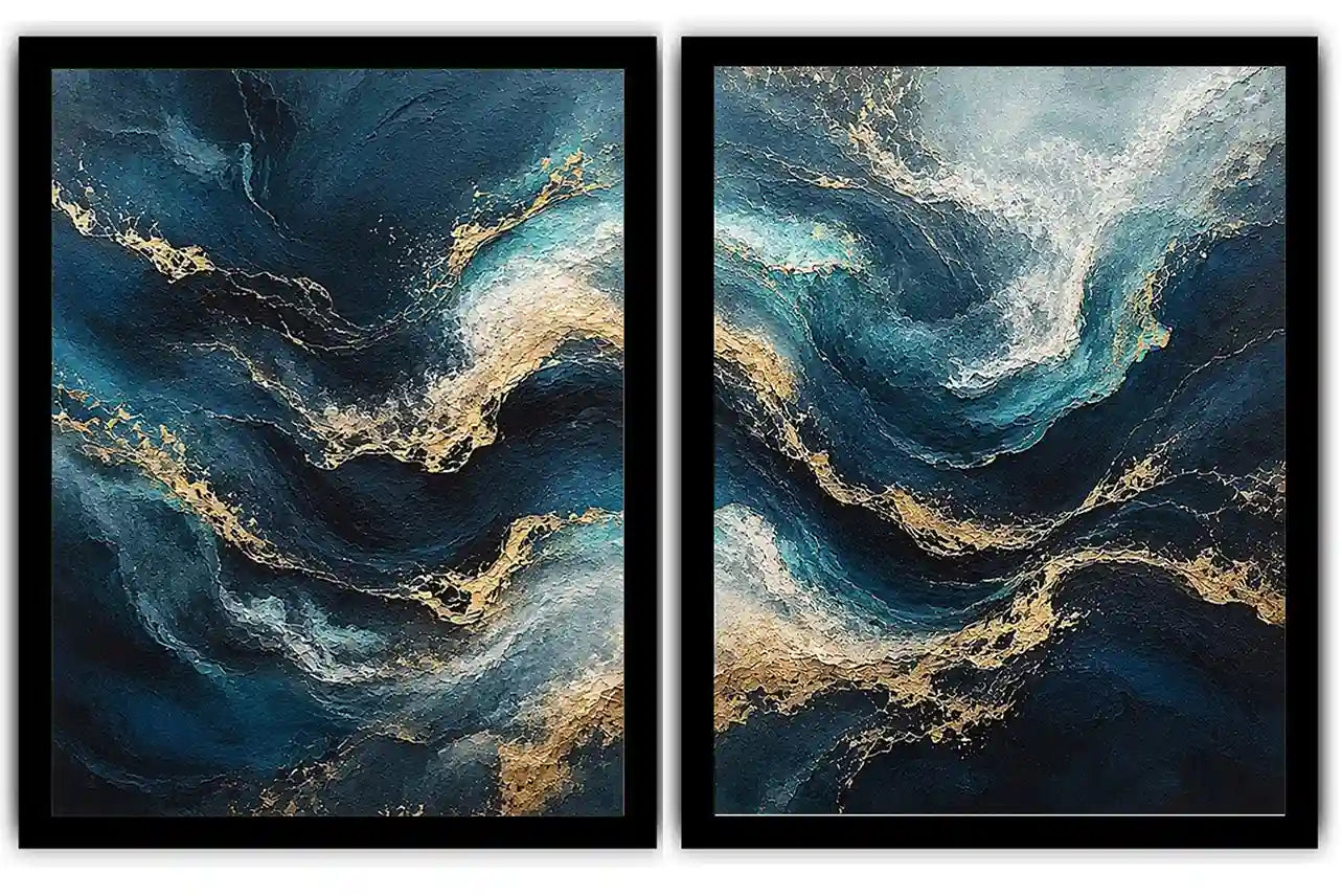 Midnight Tides 2 Piece Art Set