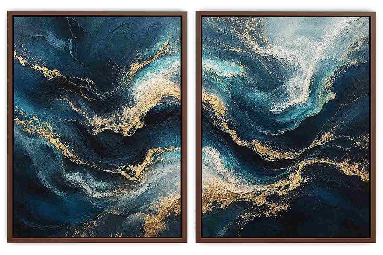 Midnight Tides 2 Piece Art Set
