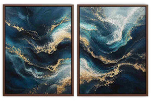 Midnight Tides 2 Piece Art Set