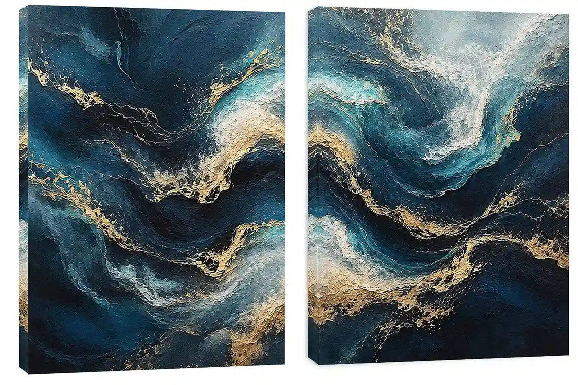 Midnight Tides 2 Piece Art Set