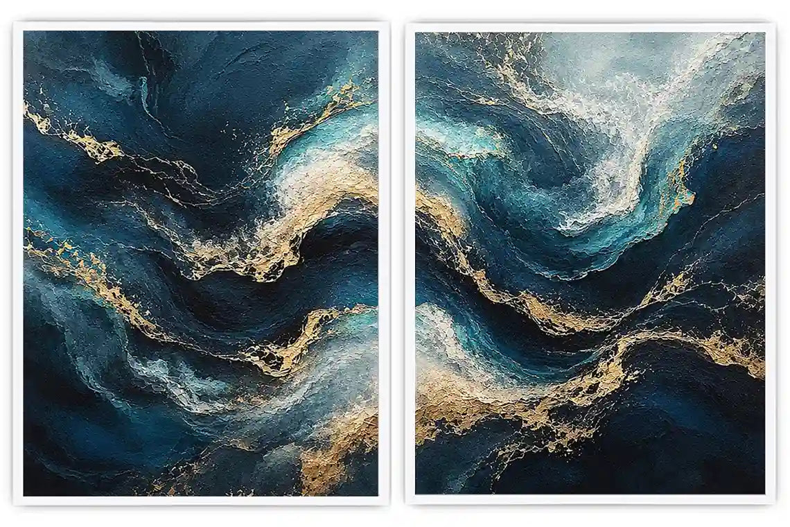 Midnight Tides 2 Piece Art Set