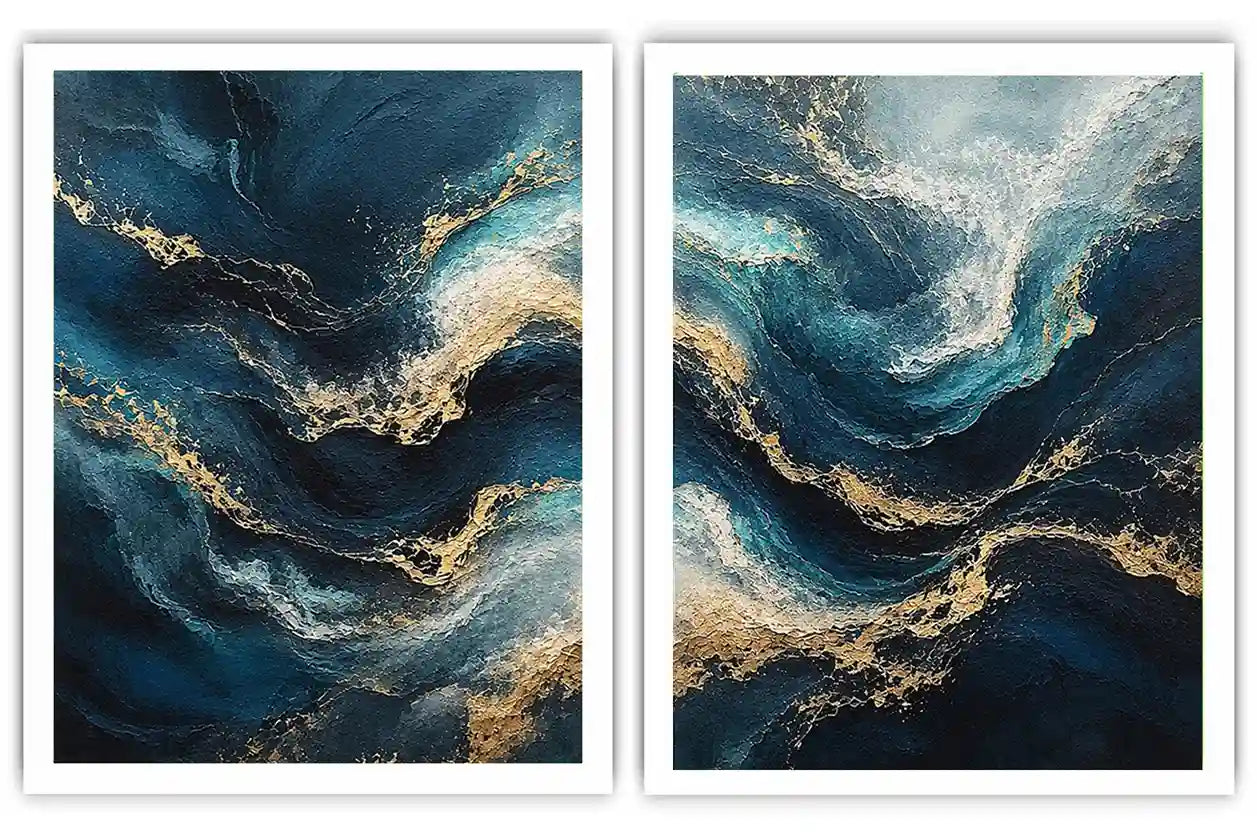 Midnight Tides 2 Piece Art Set