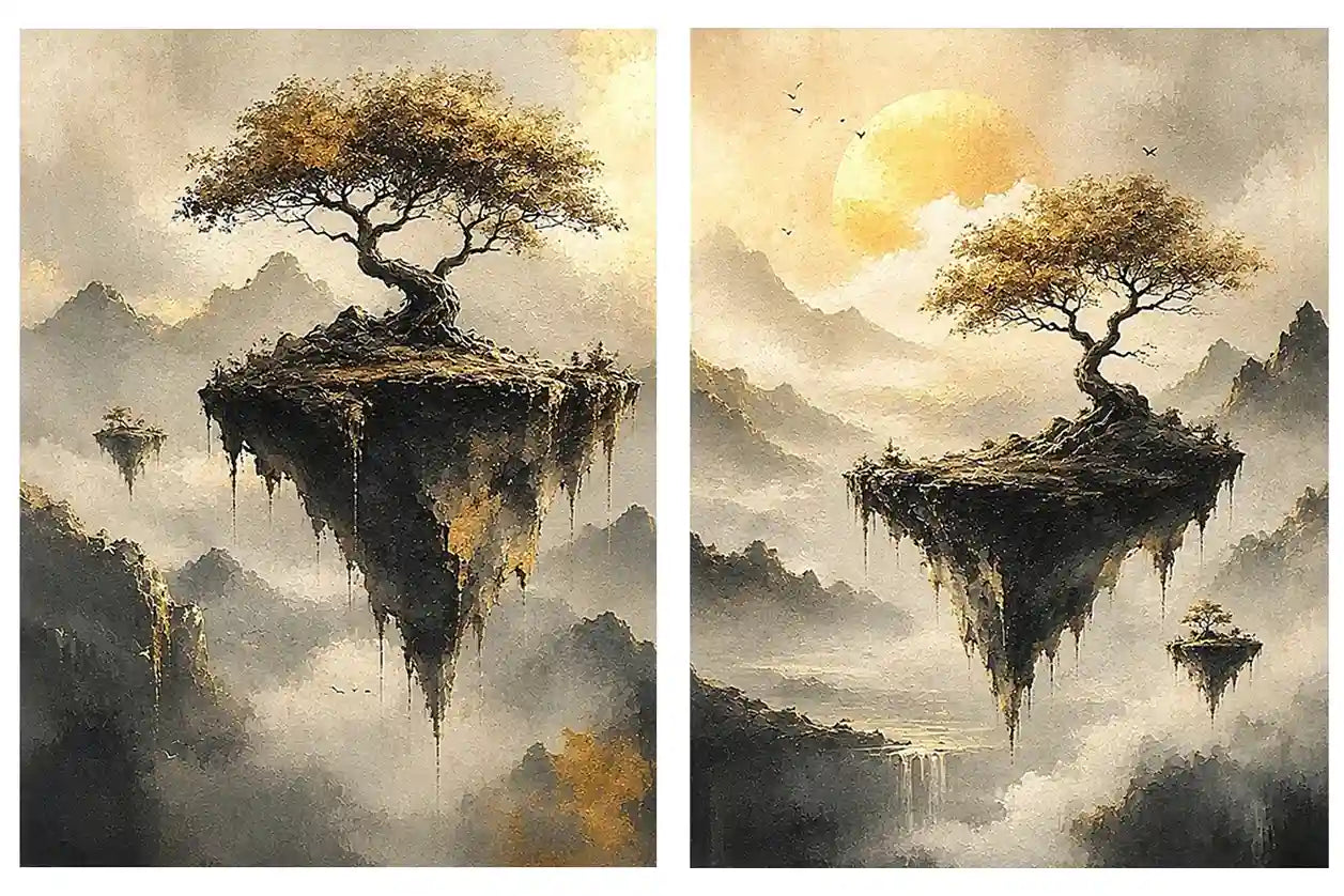 Black Cockatoo Botanical Diptych Wall Art Perfect Pair