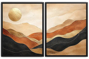 Desert Sun Drift 2 Piece Art Set