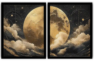 Celestial Gold 2 Piece Art Set
