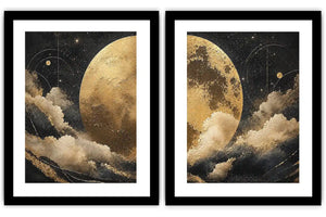 Celestial Gold 2 Piece Art Set