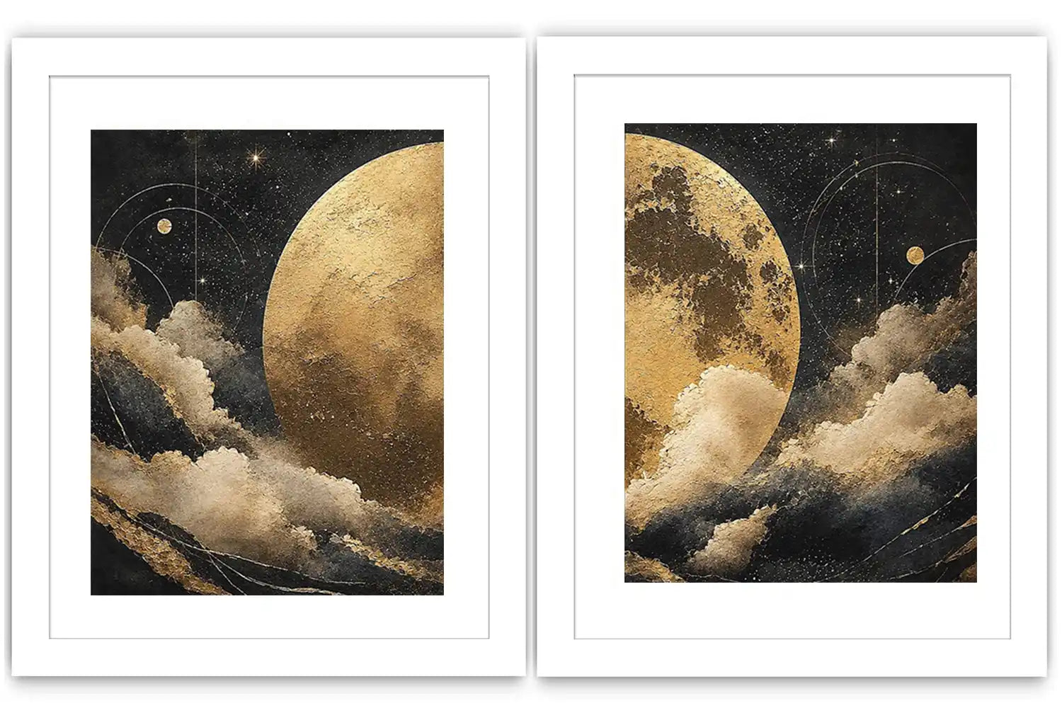 Celestial Gold 2 Piece Art Set