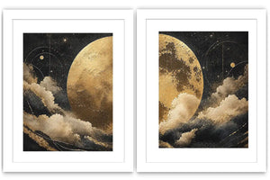 Celestial Gold 2 Piece Art Set