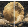 Celestial Gold 2 Piece Art Set