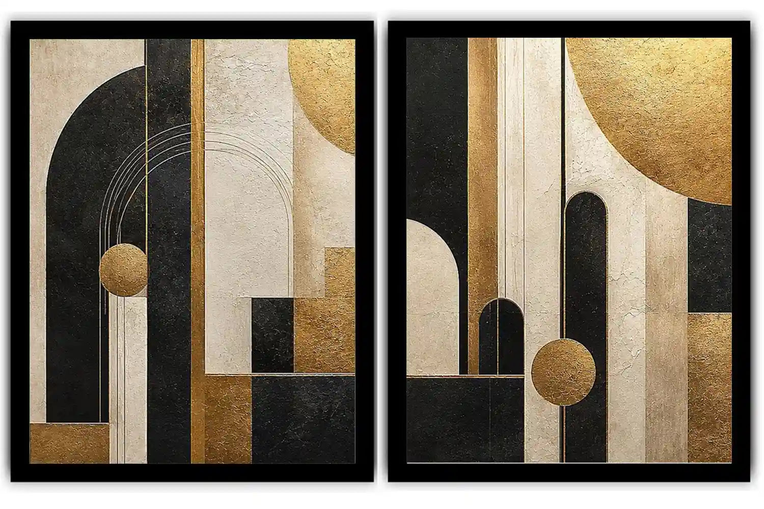 Gilded Arches 2 Piece Art Set