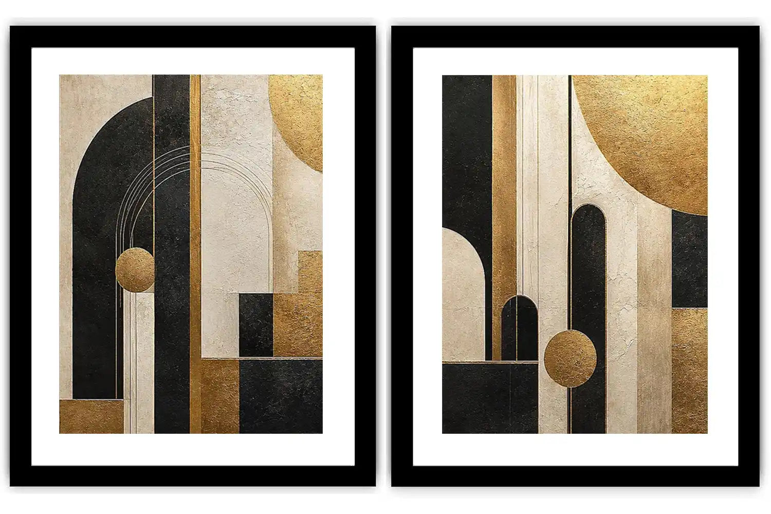 Gilded Arches 2 Piece Art Set