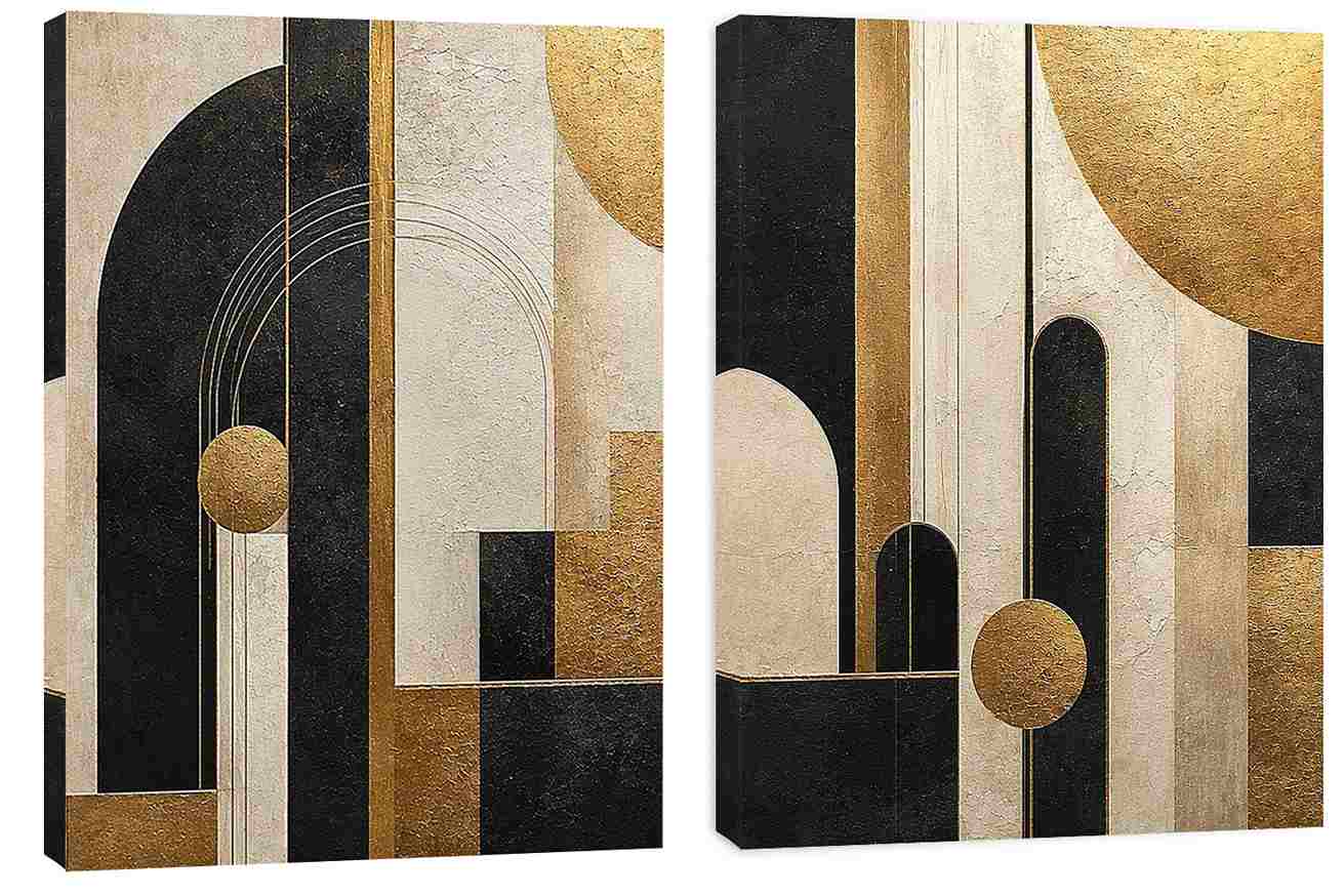 Gilded Arches 2 Piece Art Set