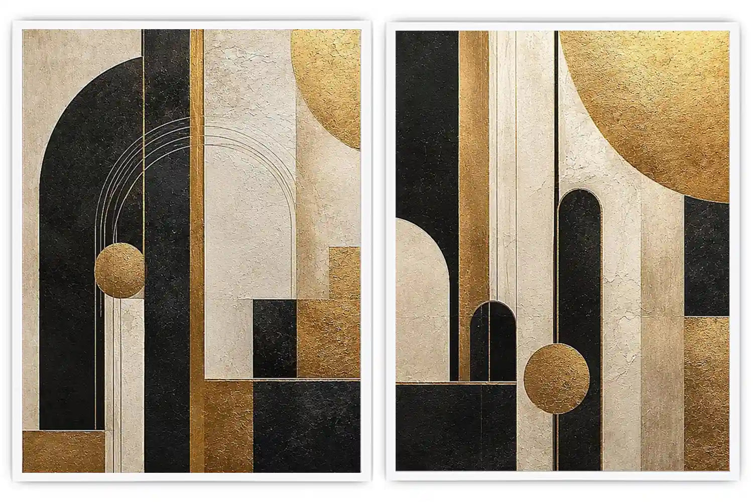 Gilded Arches 2 Piece Art Set