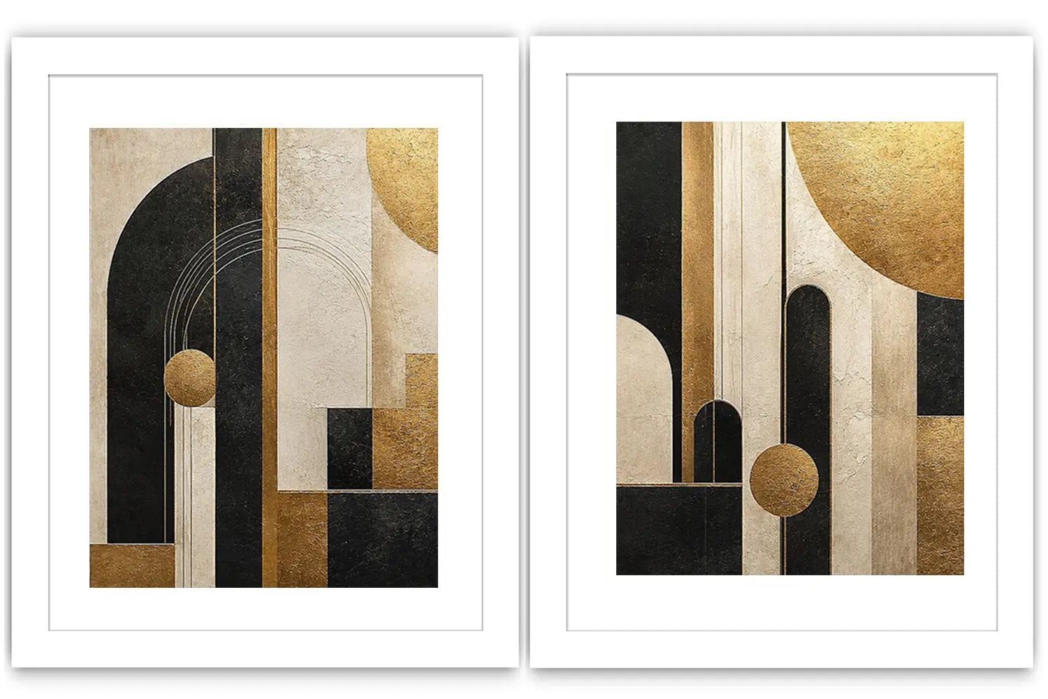 Gilded Arches 2 Piece Art Set