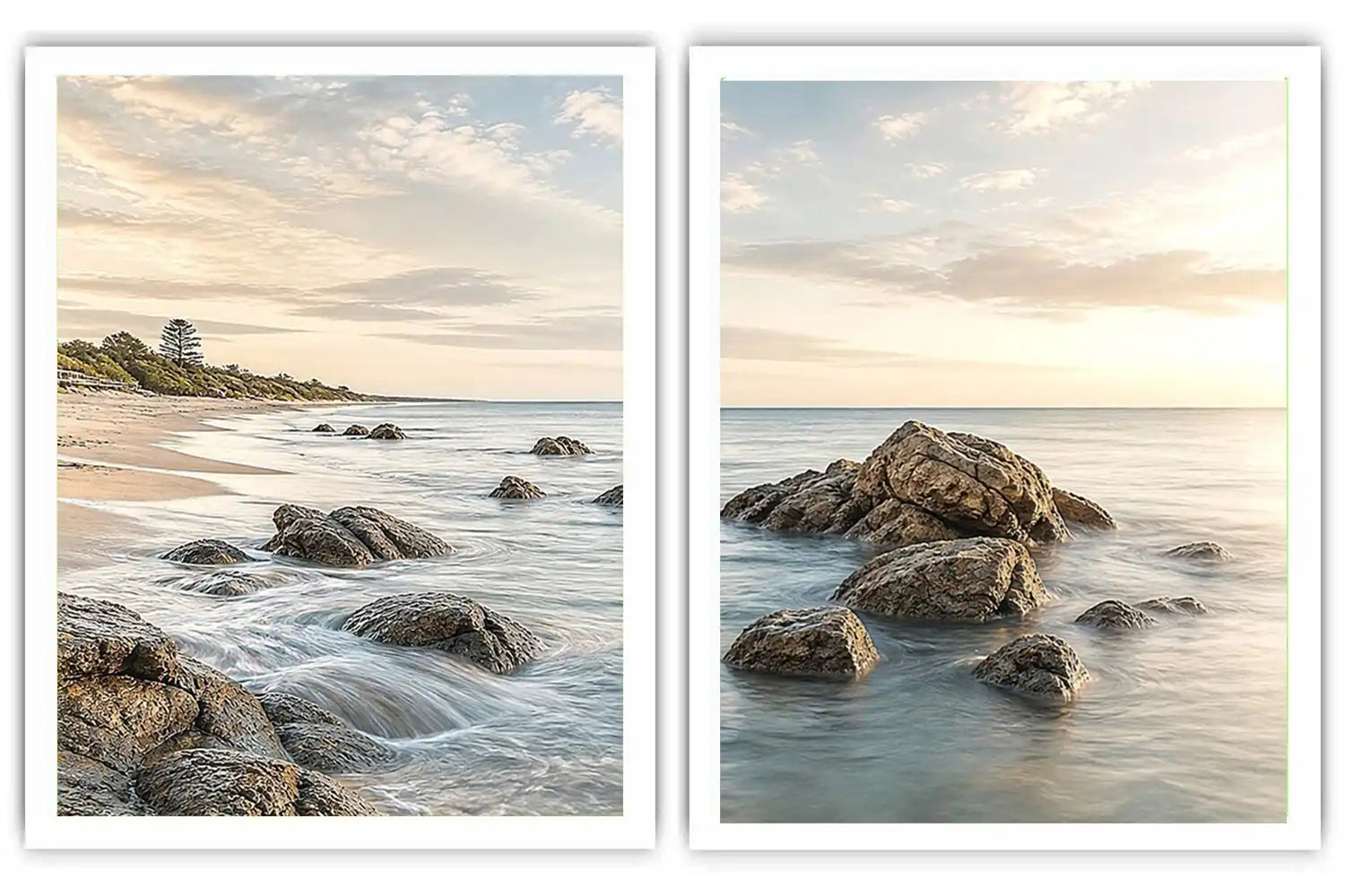 Quiet Shoreline 2 Piece Art Set