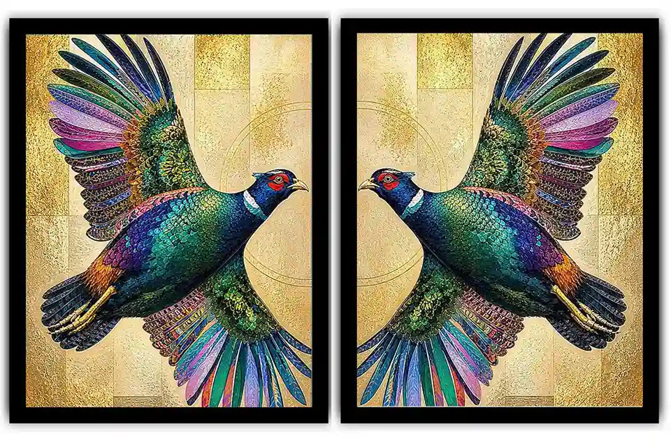 Emerald Wings 2 Piece Art Set