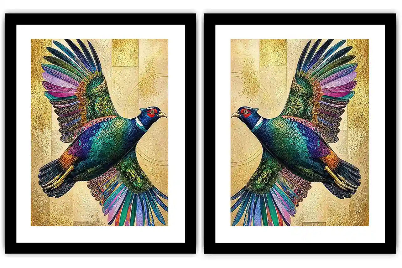Emerald Wings 2 Piece Art Set