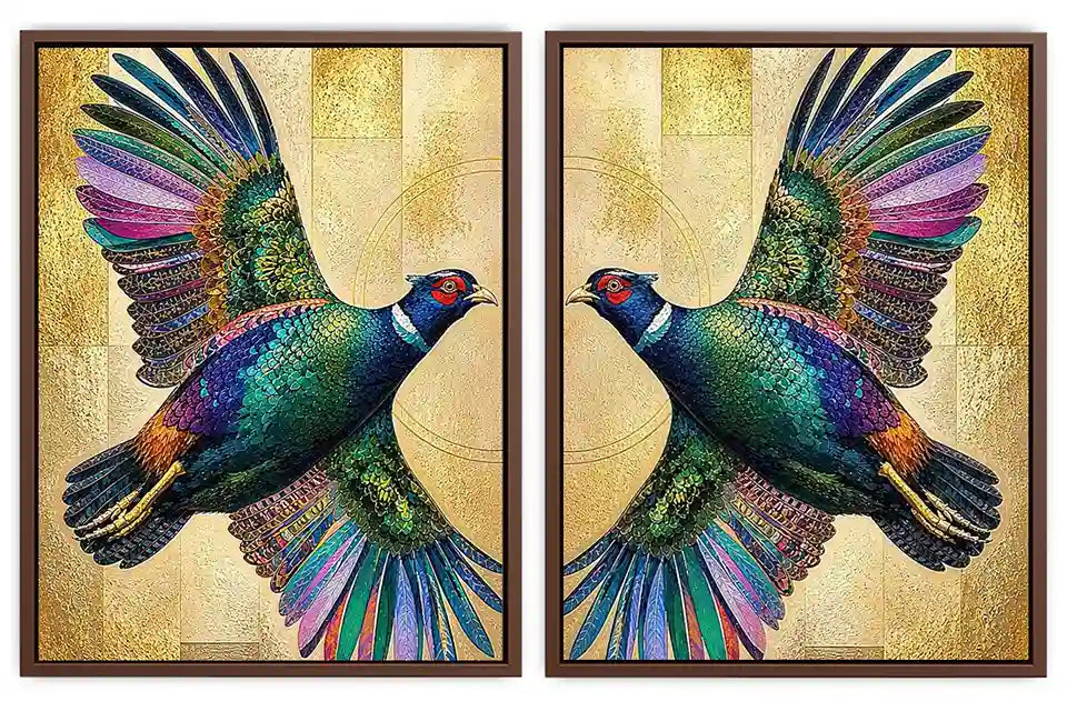 Emerald Wings 2 Piece Art Set