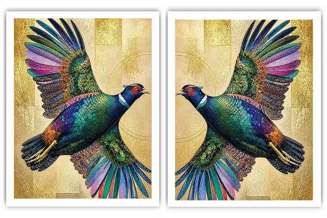 Emerald Wings 2 Piece Art Set