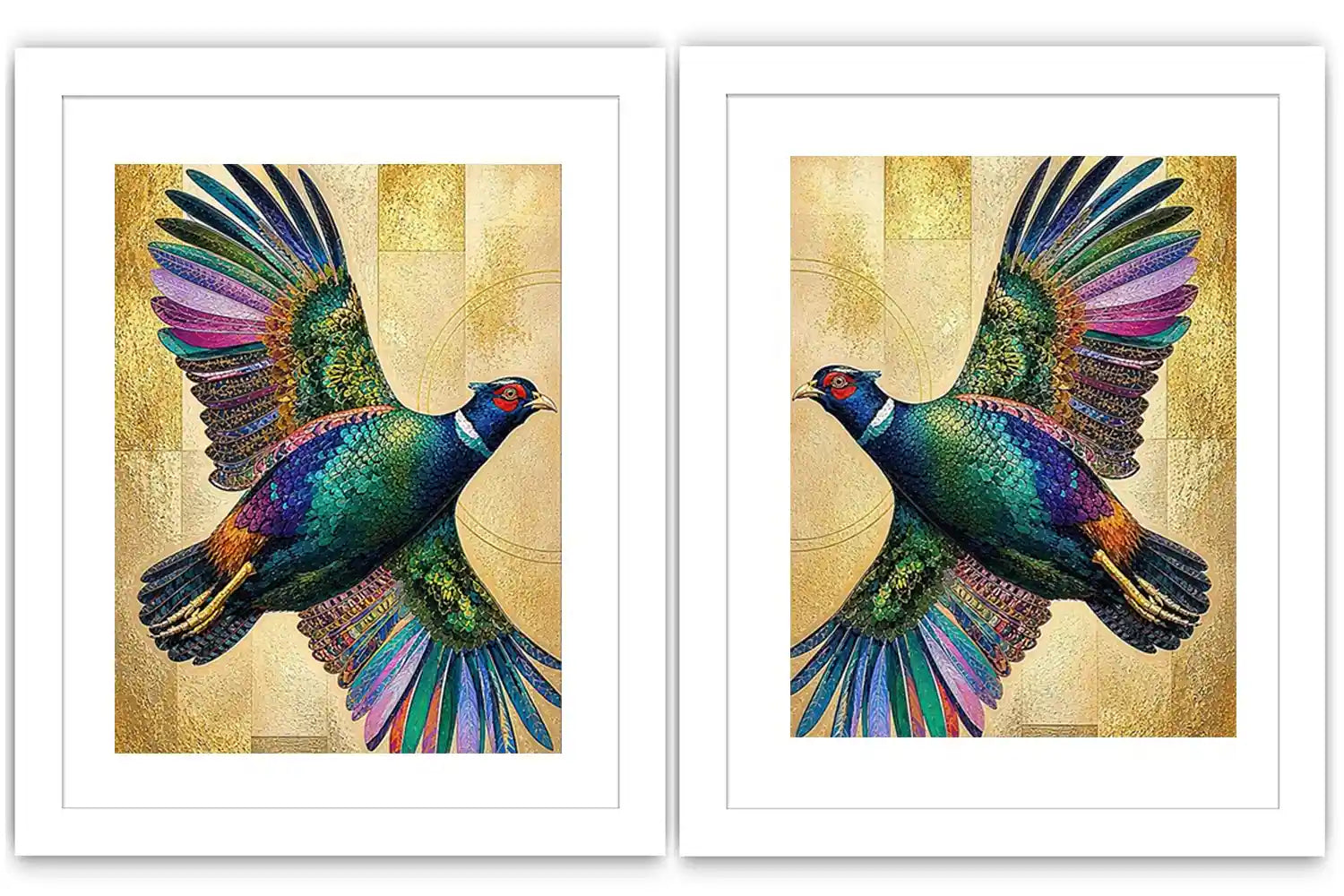 Emerald Wings 2 Piece Art Set