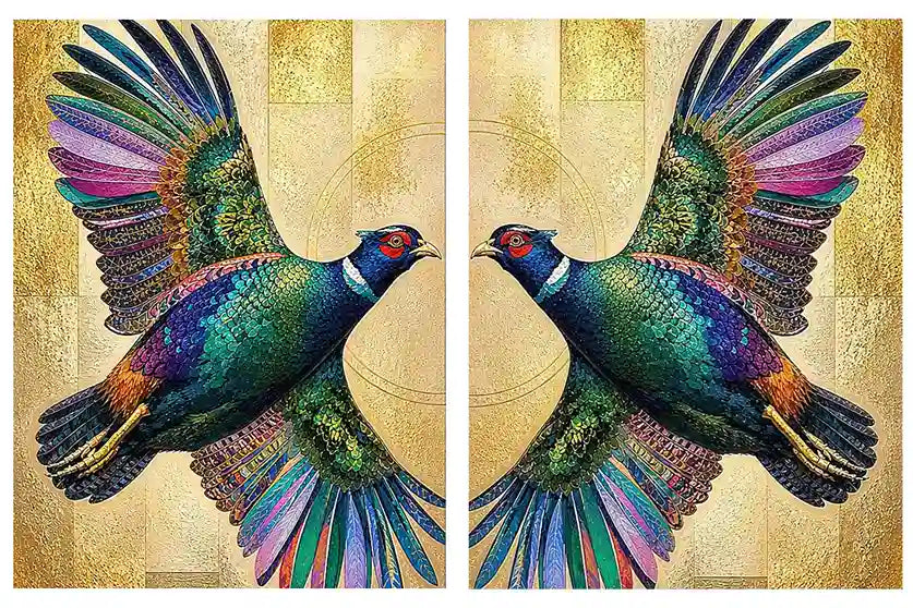 Emerald Wings 2 Piece Art Set