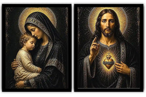 Sacred Golden Grace 2 Piece Art Set