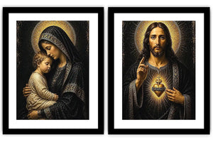 Sacred Golden Grace 2 Piece Art Set