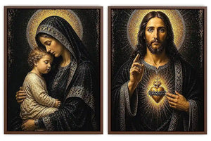 Sacred Golden Grace 2 Piece Art Set