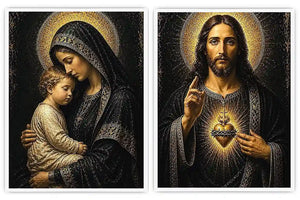 Sacred Golden Grace 2 Piece Art Set