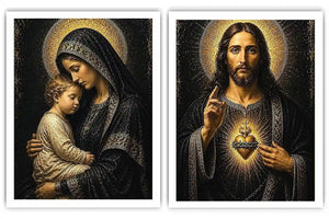 Sacred Golden Grace 2 Piece Art Set