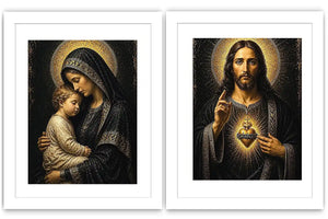 Sacred Golden Grace 2 Piece Art Set