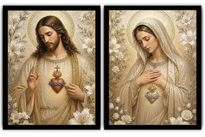 Divine Floral Serenity 2 Piece Art Set