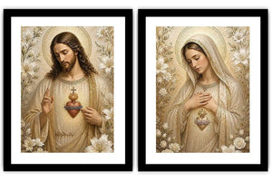 Divine Floral Serenity 2 Piece Art Set