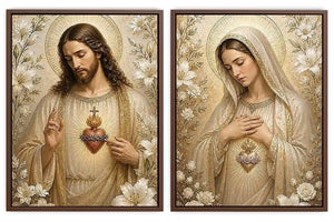 Divine Floral Serenity 2 Piece Art Set