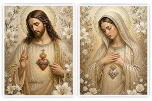 Divine Floral Serenity 2 Piece Art Set